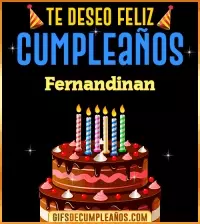GIF Te deseo Feliz Cumpleaños Fernandinan